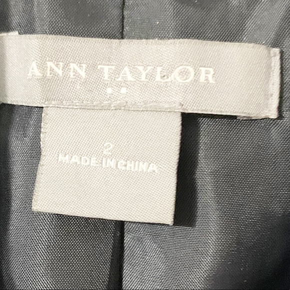 Ann Taylor Factory Fully Lined Striped Lightweight Wool Blend Blazer Career 🟦 - Picture 12 of 13